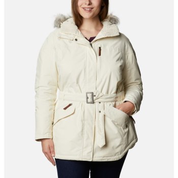 Columbia Carson Pass II Plus Size, Chamarras Creme Para Mujer | 129370-YVD